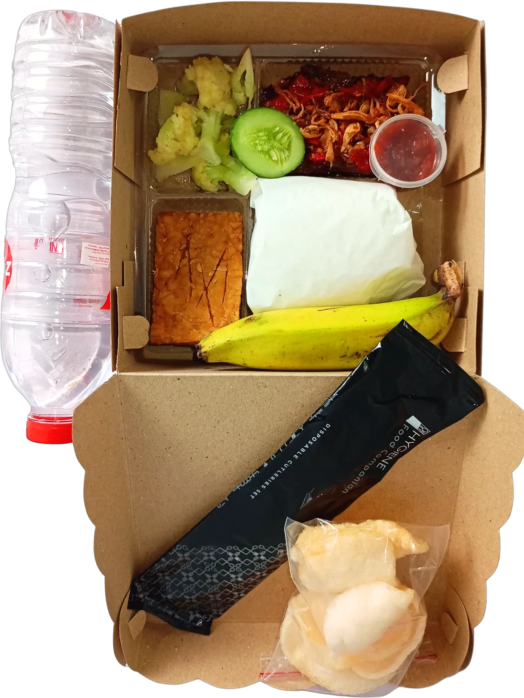 Sajian Hanasari dengan sambal